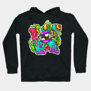 Alfabet Monster W Hoodie